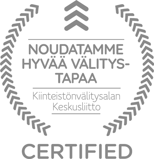Noudatamme hyvää välitystapaa – Kiinteistönvälitysalan Keskusliitto, certified
